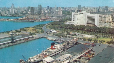Buenos Aires, Air view of the port and the town