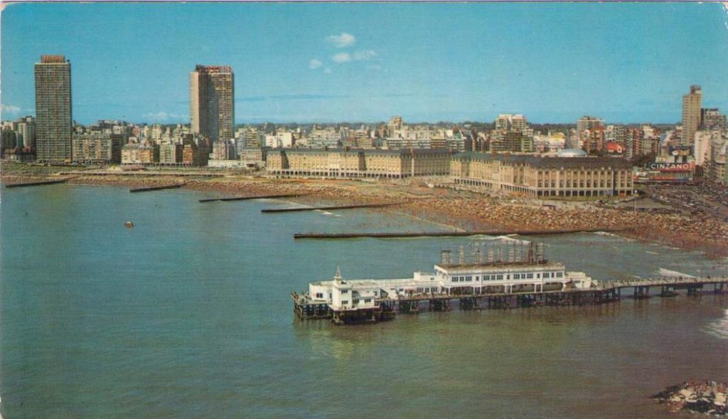 Mar del Plata, Vista aerea Hotel Provincial, Casino y Playas