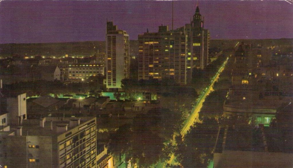 Mendoza, Vista panoramica nocturna