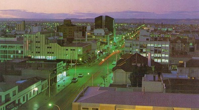 Rio Gallegos, Vista nocturna de la ciudad