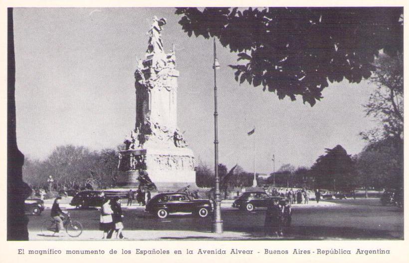 Buenos Aires, The magnificent Spaniard’s monument, on Alvear Avenue