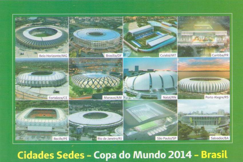 Cidades Sedes – Copa do Mundo 2014 – Brasil