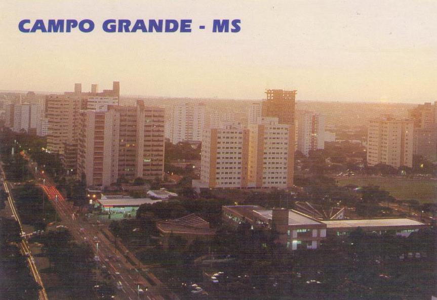 Campo Grande – MS – Sunset with view of Afonso Pena Avenue