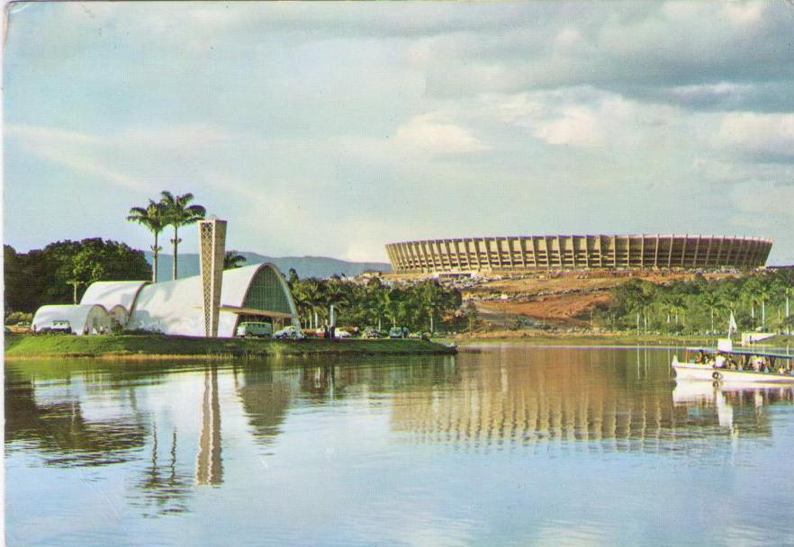 Belo Horizonte – MG – Vista da Represa Pampulha, Estadio Minas Gerais