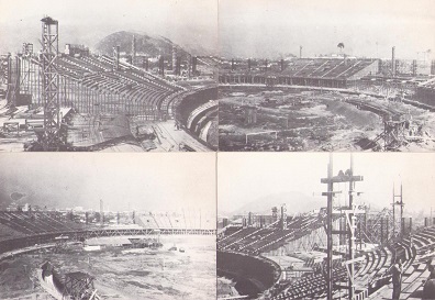 Rio de Janeiro, Construção do Estádio do Maracanã (set of 4)