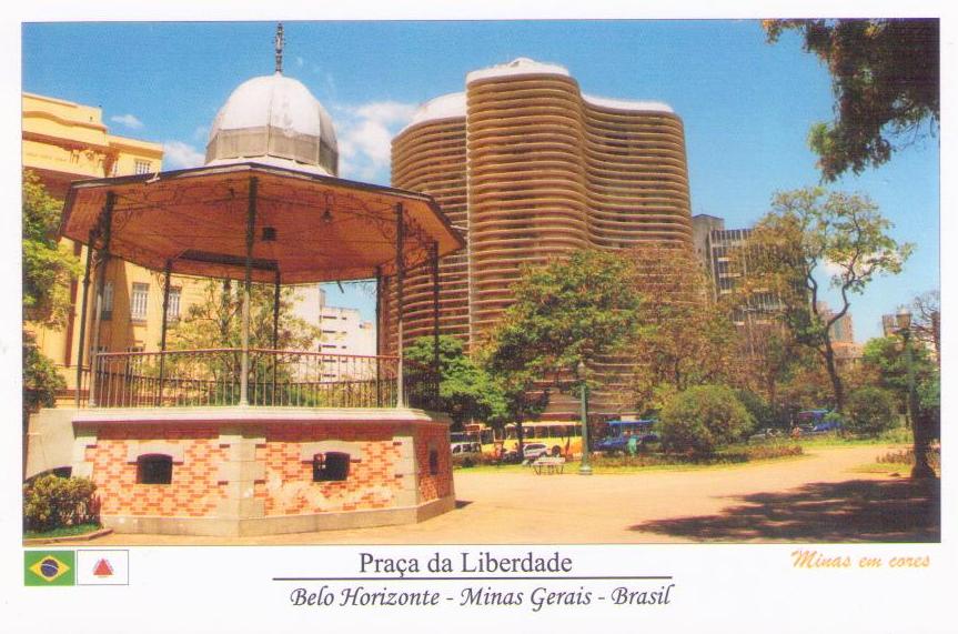 Belo Horizonte – MG – Praca da Liberdade, gazebo
