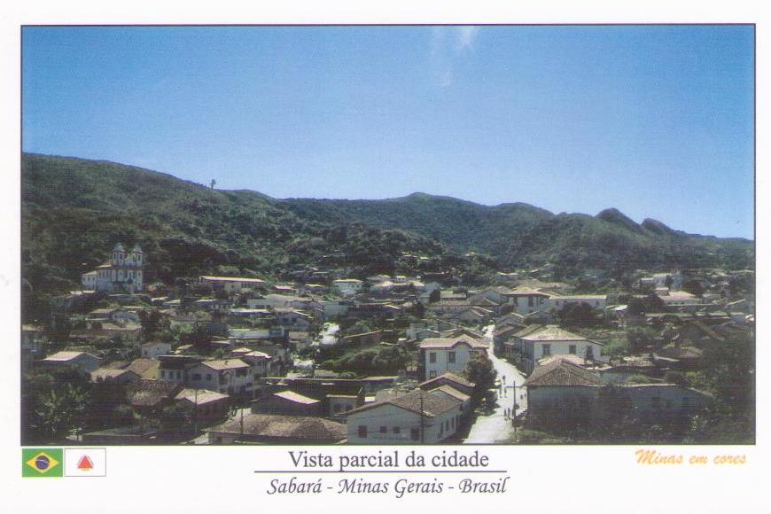 Sabara – MG – Vista parcial da cidade