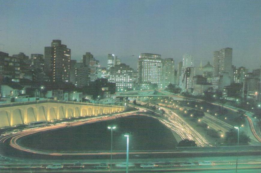 São Paulo – SP – Night view of the 23 de Maio Avenue