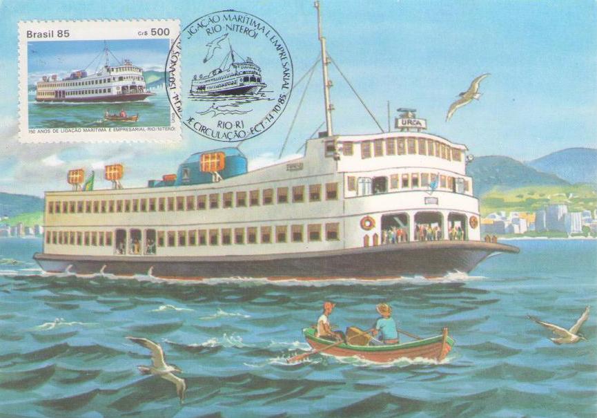 Serie 150 Anos da Ligacao Maritima e Empresarial Rio/Niteroi: Urca – 1981 (Maximum Card)