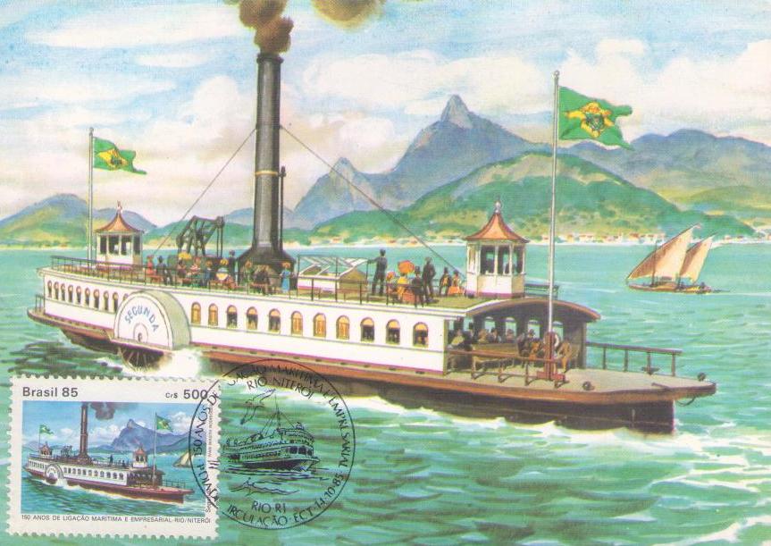 Serie 150 Anos da Ligacao Maritima e Empresarial Rio/Niteroi: Segunda – 1862 (Maximum Card)