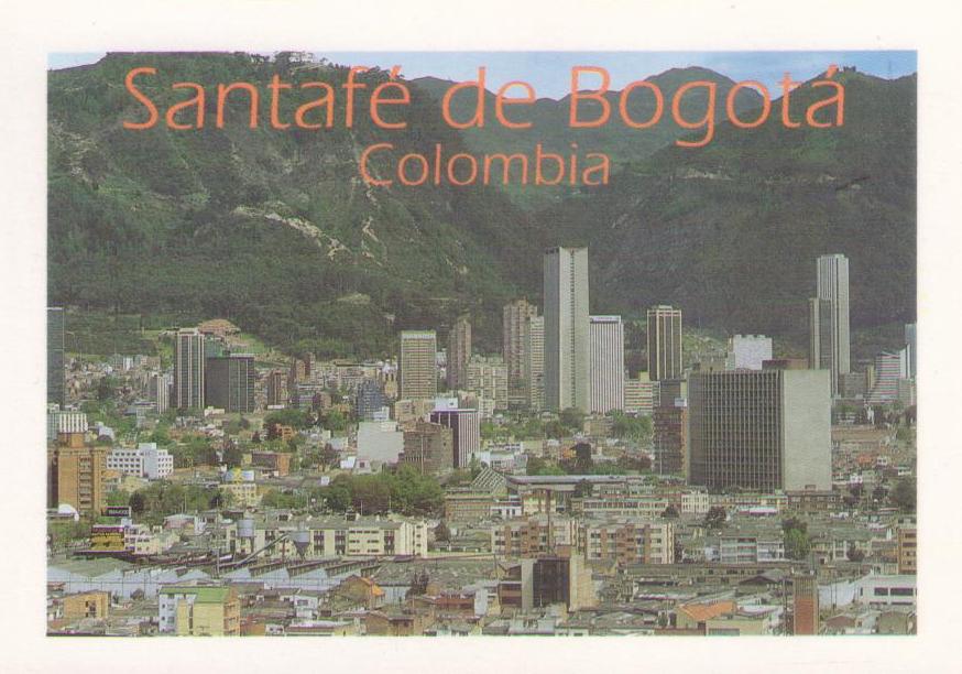 Santafe de Bogota, Panoramica del Centro de Bogota