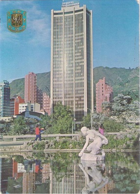 Bogota, San Diego Internacional (sic) Center, Rebecca Fountain, Tequendama Insurance Company Building