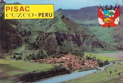 Pisac, Cuzco, panoramic view with ruins