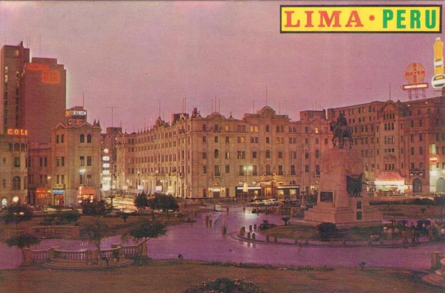Lima, Plaza Don Jose de San Martin