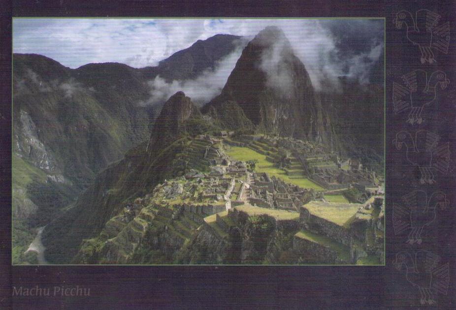 Vista panoramica de las Ruinas de Machu Picchu
