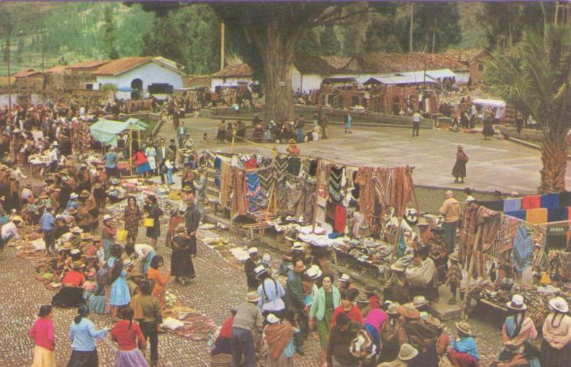 Cusco, Pisac Market scene