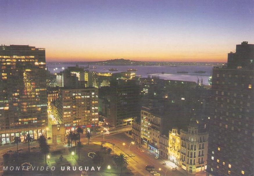 Montevideo, sunset view