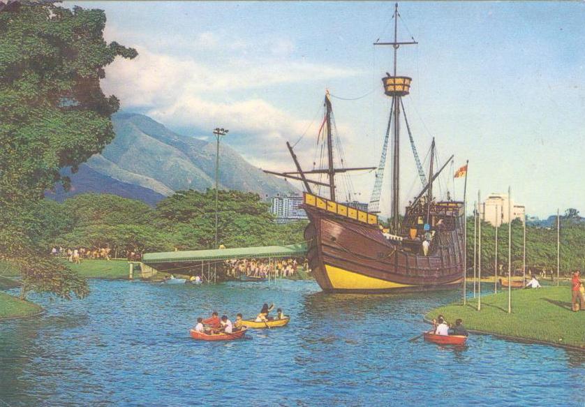 Caracas, Reproduction of Columbus’ Ship Santa Maria in Parque del Este