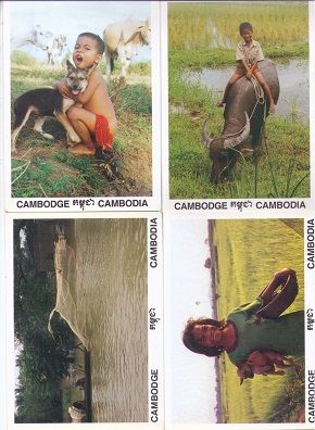 Greetings from Cambodia, family life (set of 10)