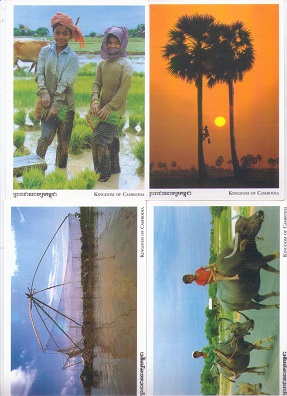 Greetings from Cambodia, countryside (set of 10)