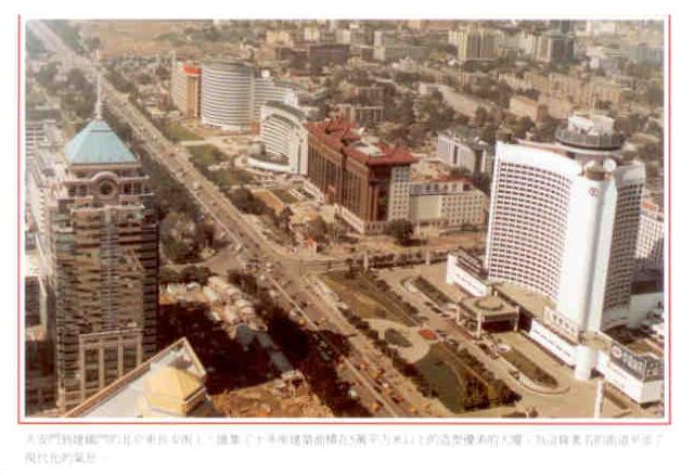 Beijing, aerial view of road