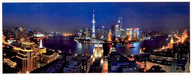 Shanghai, Huangpu River at night