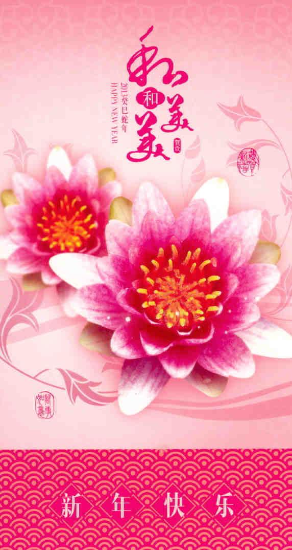 2013 Lunar New Year Government lottery card