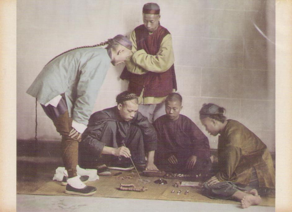 Street Gamblers in Guangzhou, 1869