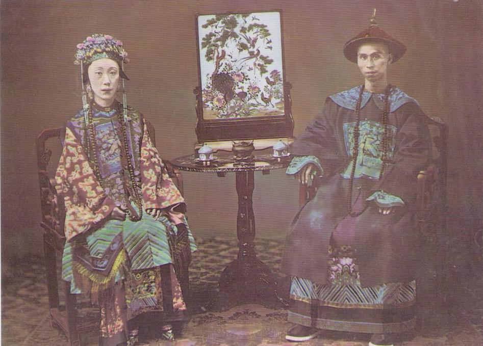 A Mandarin Official Couple, Guangzhou 1860-1862