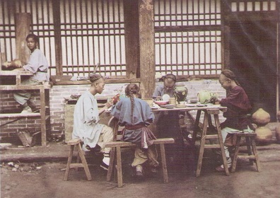 Enamellers at Work in a Cloisonne Workshop, Beijing 1871