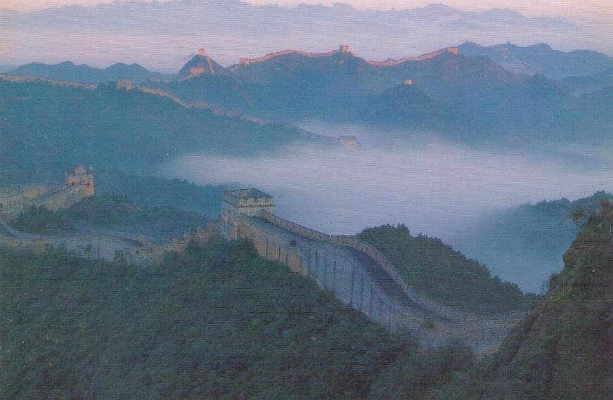 The Great Wall at Jinshanling, fog