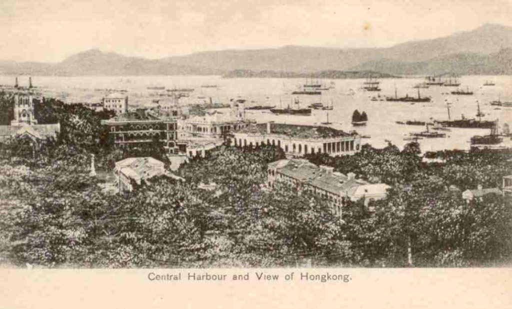 Central Harbour and View of Hongkong