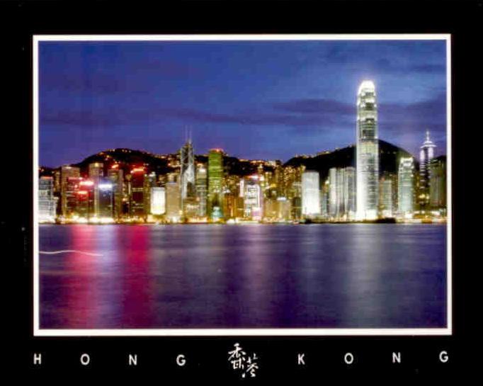 Night view of HK Island from Kowloon