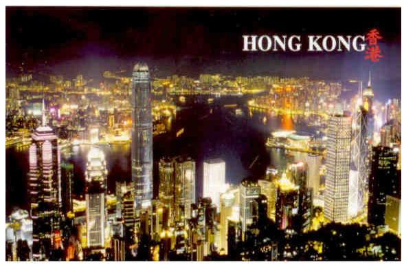 The Panorama of HK & Kowloon at night