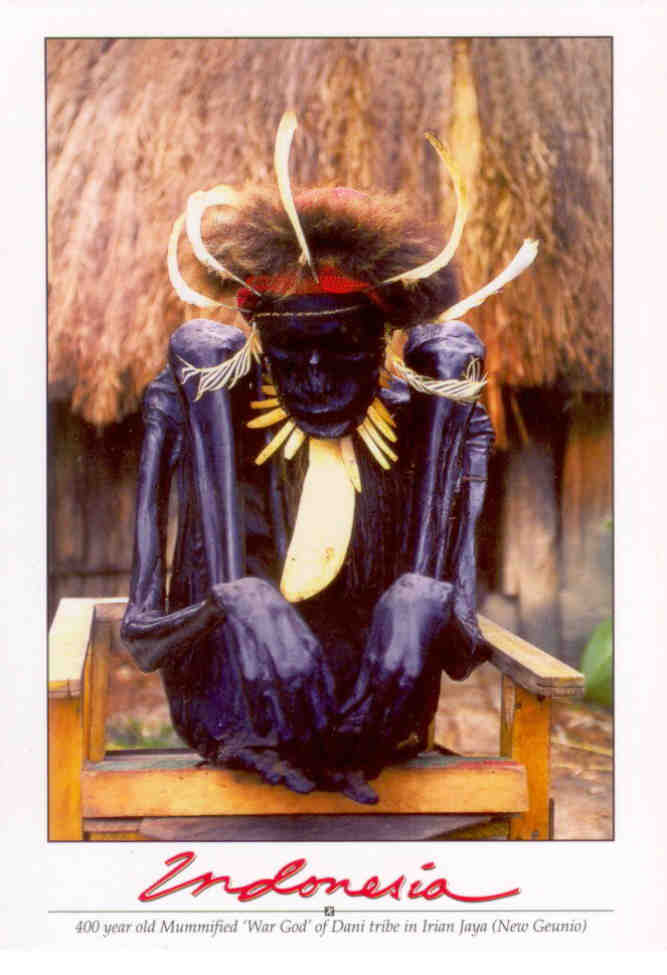 Irian Jaya, mummified war god