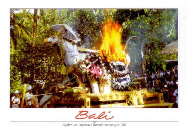 Bali, Ngaben funeral ceremony