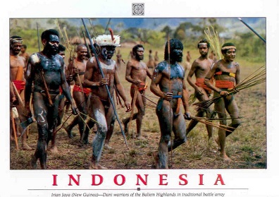 Irian Jaya, Baliem Highlands – Dani warriors