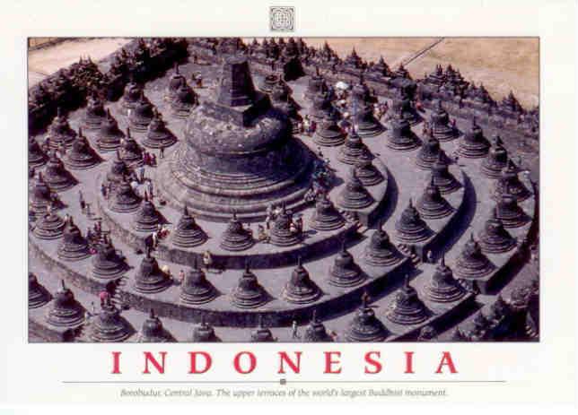 Borobudur, upper terraces