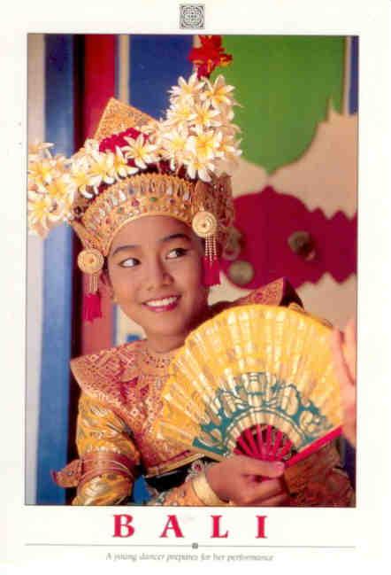 Bali, A young dancer prepares for her performance