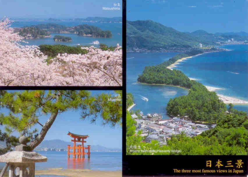 The three most famous views in Japan