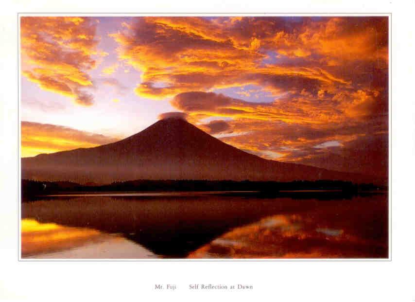 Mt. Fuji, Self Reflection at Dawn