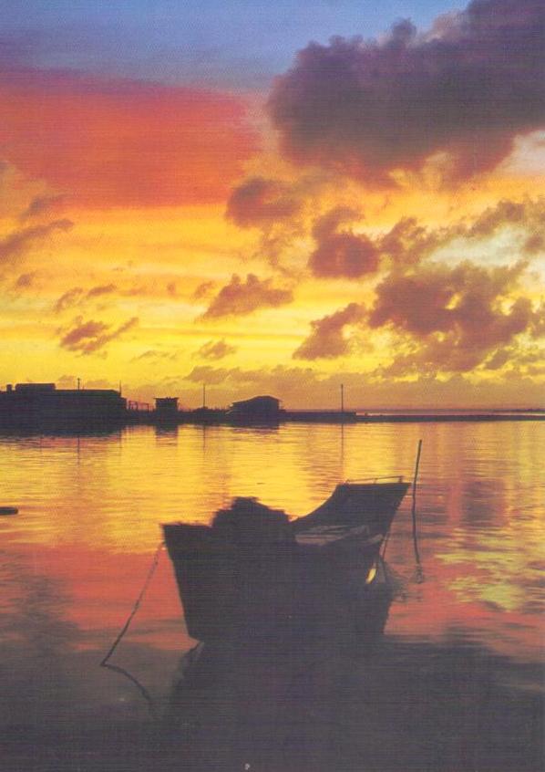 Okinawa, Sunset of Itoman Fishing Port