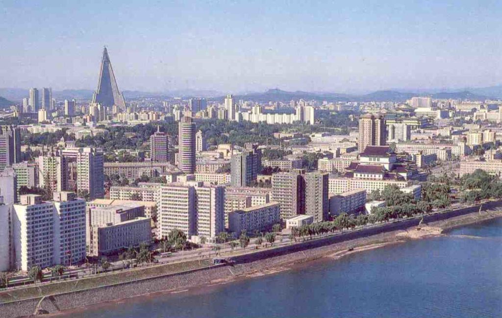 Pyongyang, aerial view