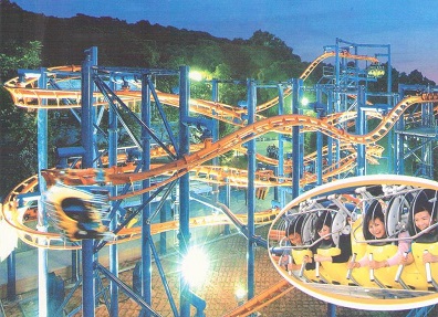 Pyongyang, Kaeson Youth Park, roller coaster