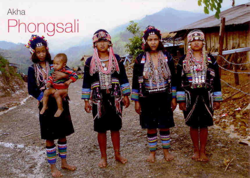 Phongsali, Akha (five persons)
