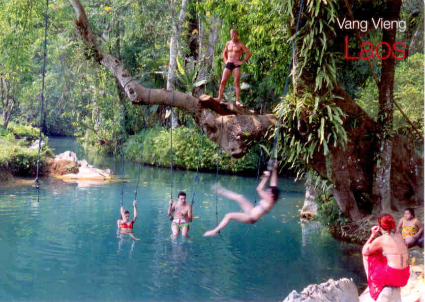 Vang Vieng, Poukham Cave, blue lagoon