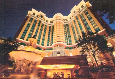Four Seasons Hotel Macao, Cotai Strip, night exterior