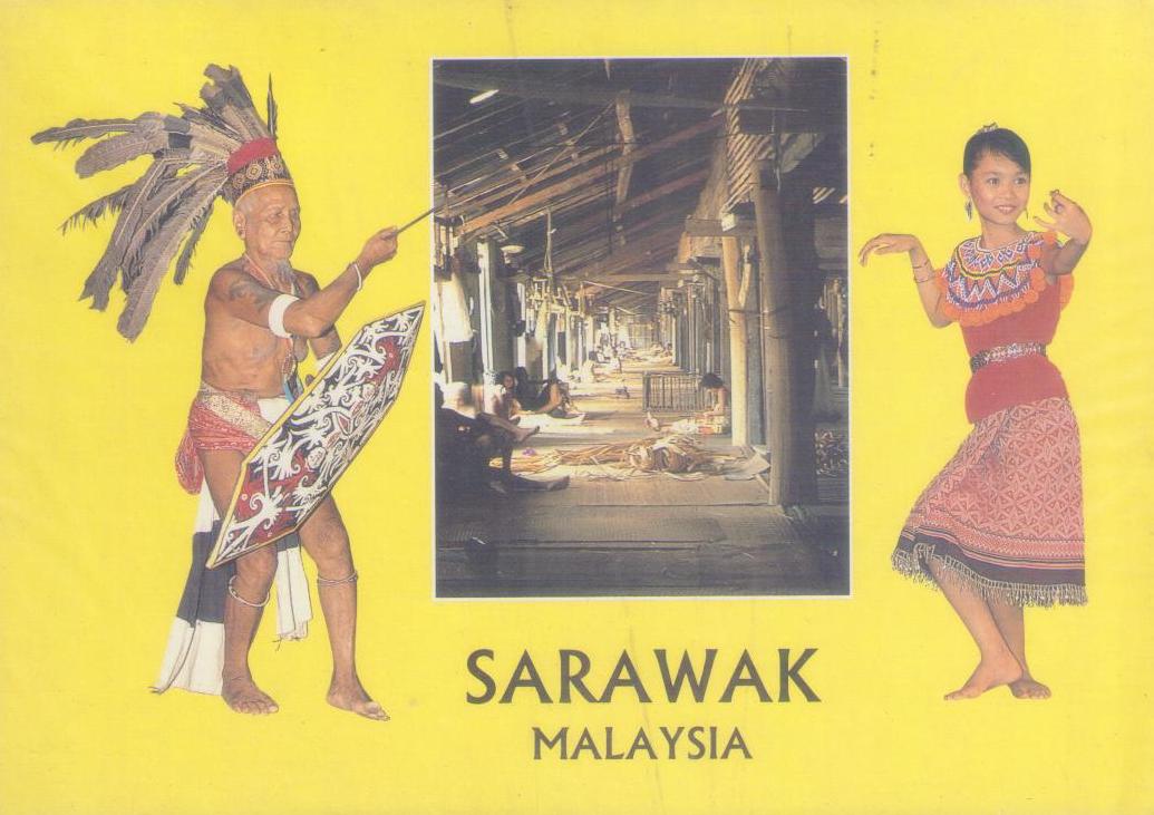 Sarawak, Iban longhouse