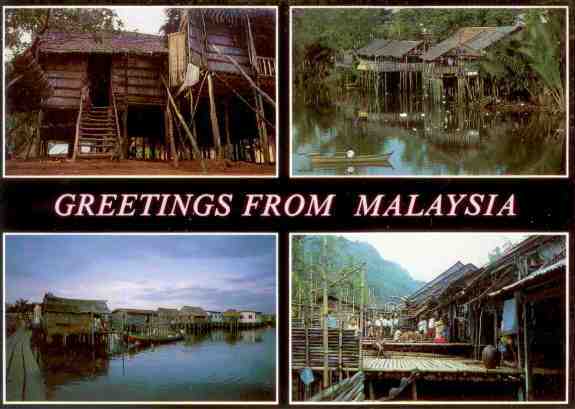 Greetings from Malaysia – traditional houses