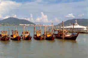 Pangkor, idle fishing boats